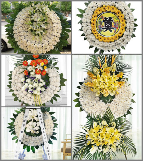 广东江门市开平市月山镇博健村花圈速递